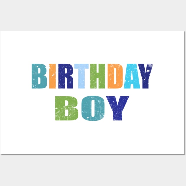 Birthday boy typography Wall Art by LND4design